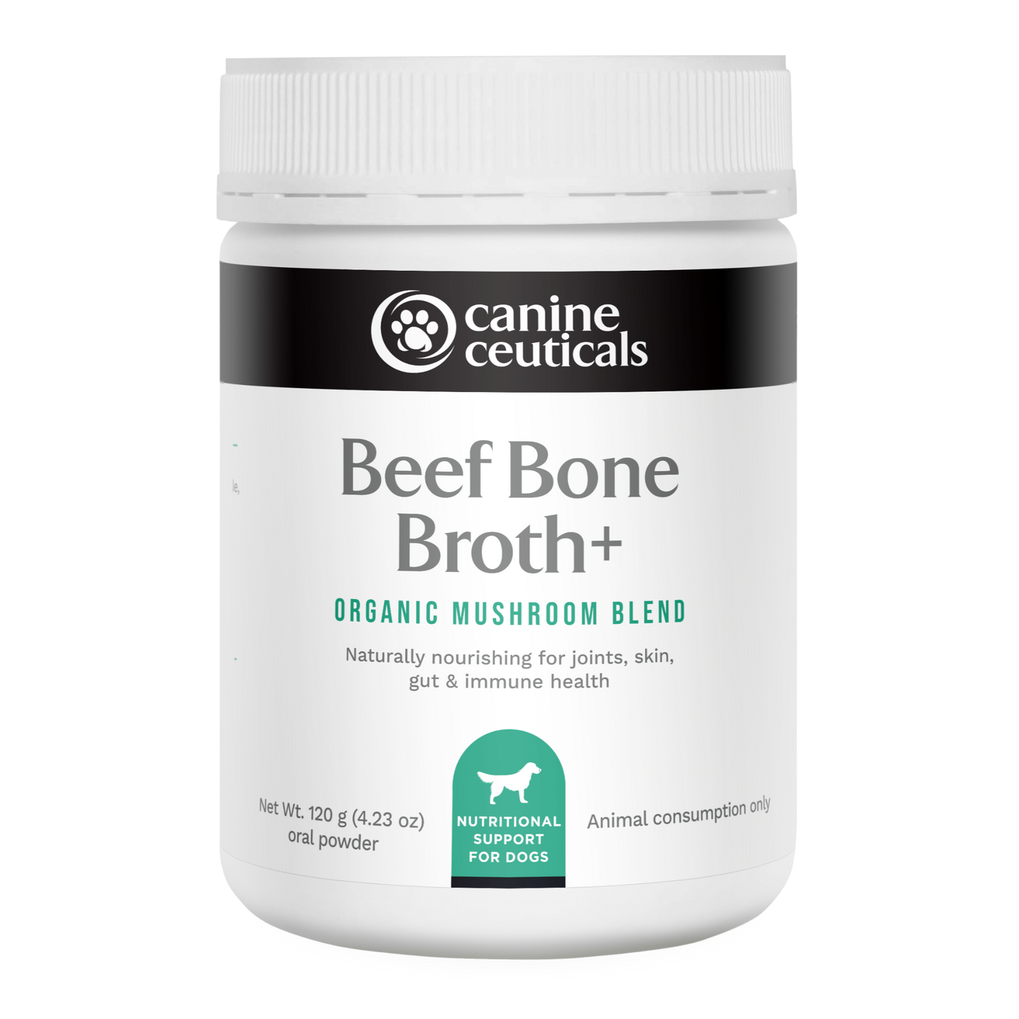 Beef Bone Broth & Organic Mushroom Blend 120g - Canine Ceuticals