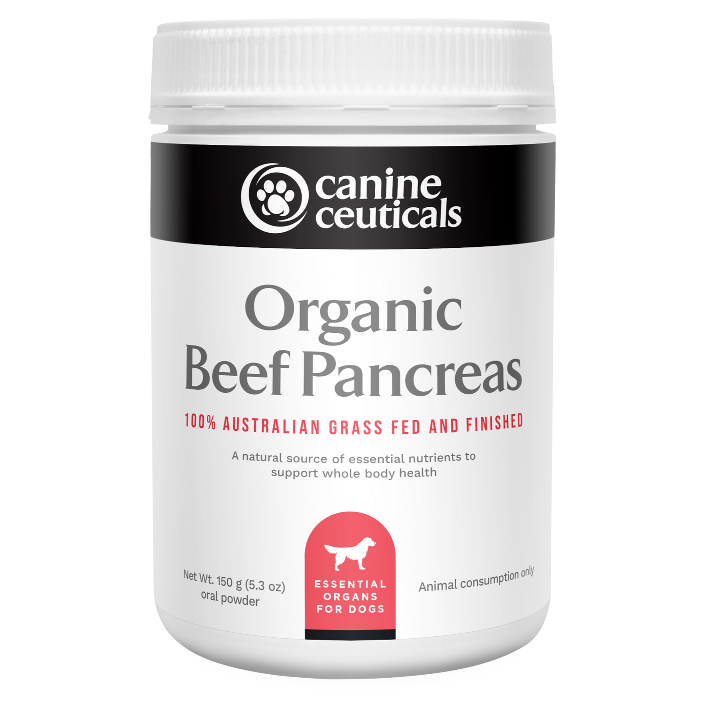 Freeze Dried Organic Beef Pancreas 150g - Canine Ceuticals