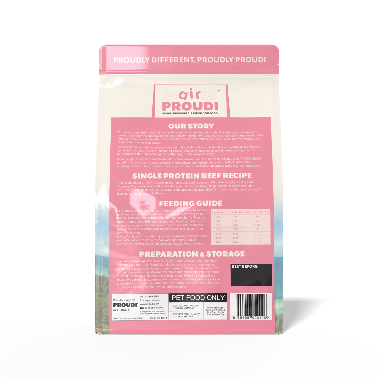 Air Proudi for Dogs - Single Protein Beef
