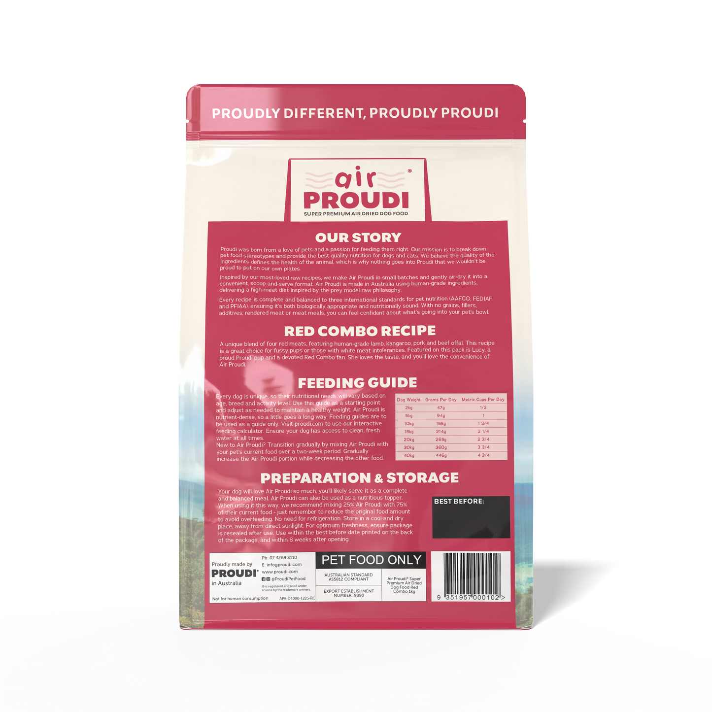 Air Proudi for Dogs - Red Combo