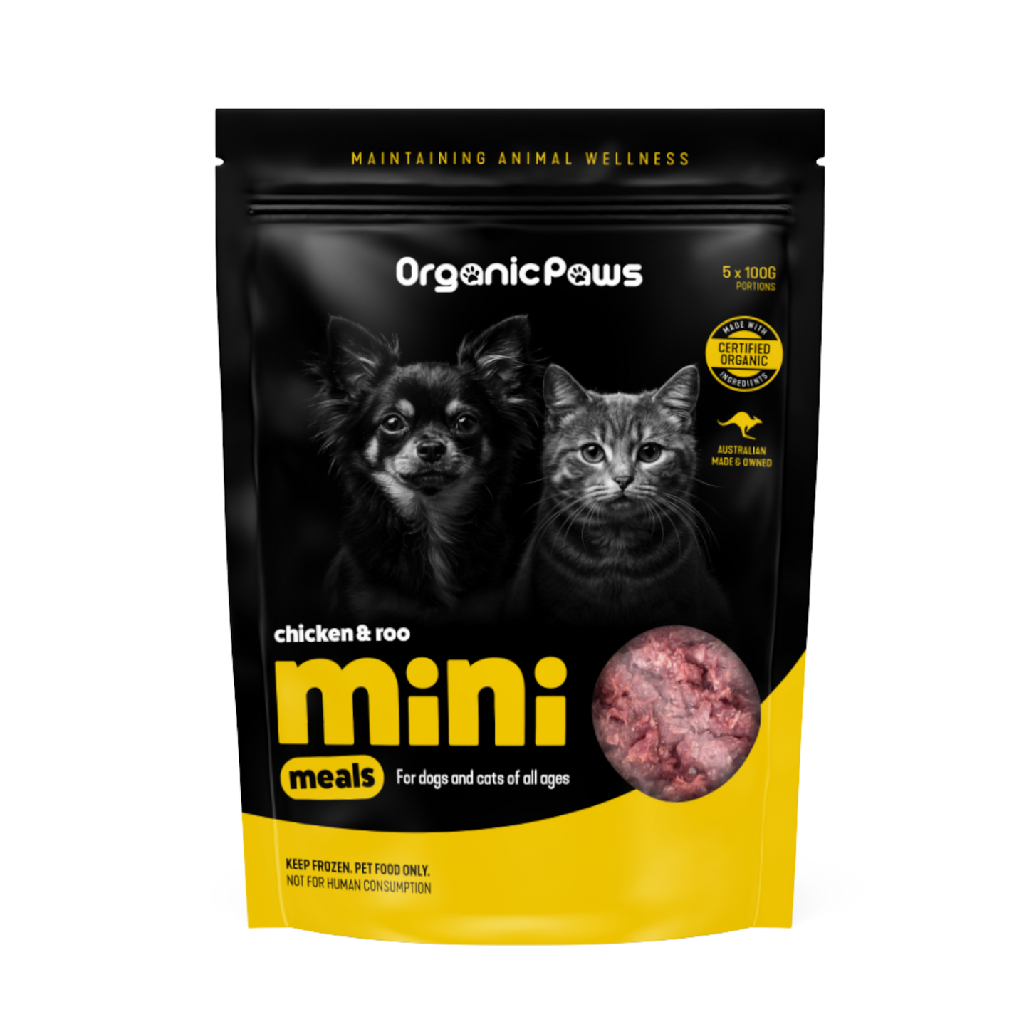 Organic Paws Mini Meals - Chicken & Turkey