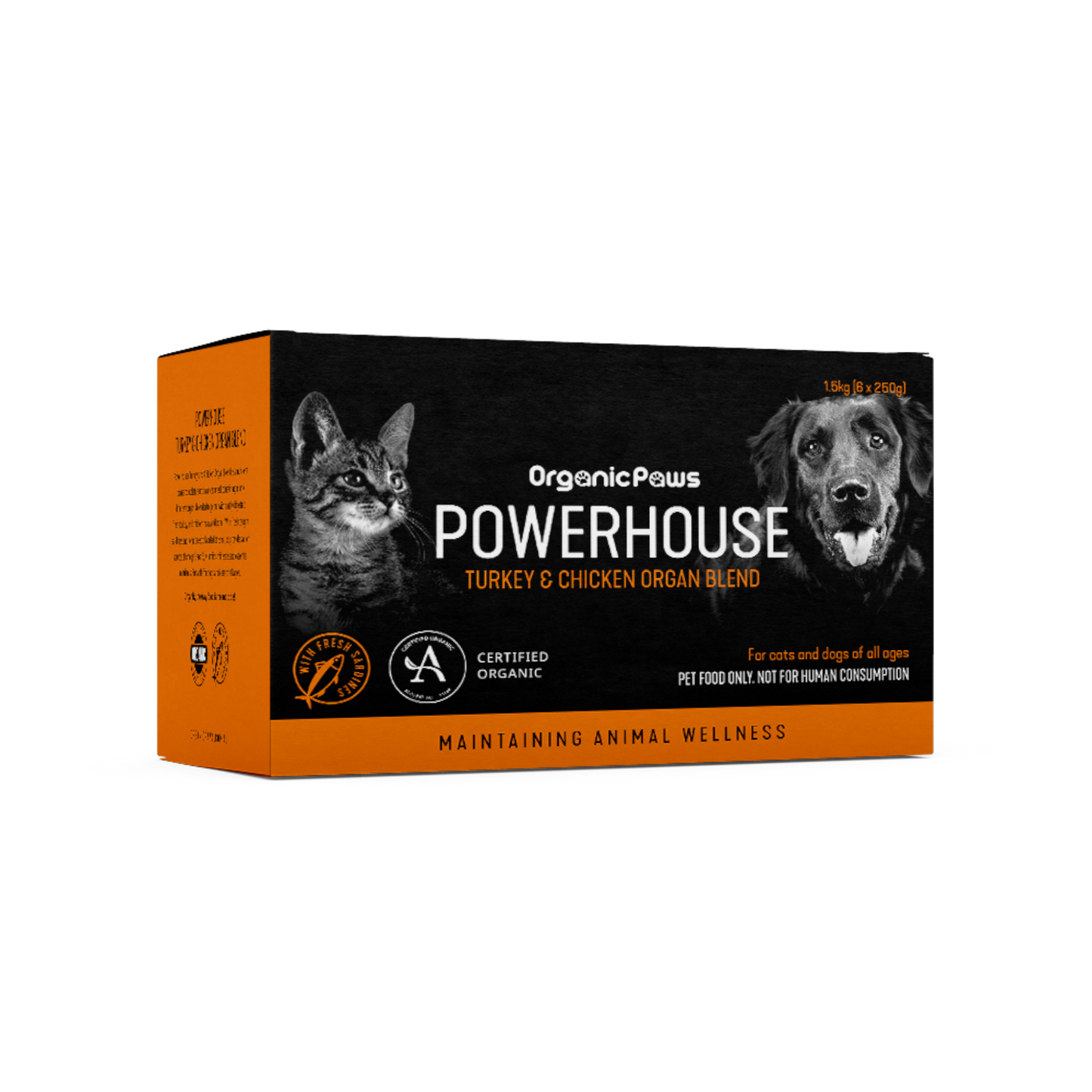 Organic Paws Turkey & Chicken Powerhouse 1.5kg