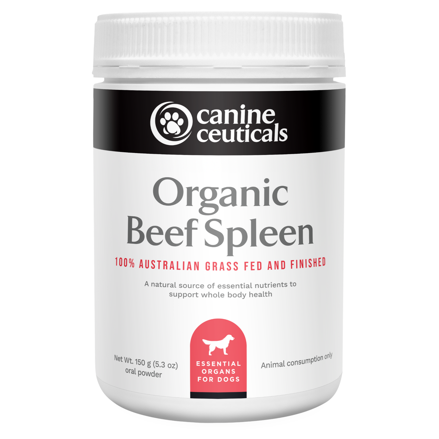 Freeze Dried Organic Beef Spleen 150g - Canine Ceuticals