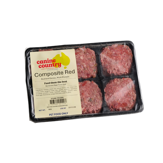 Composite Red BARF 1kg Portion Tray - Canine Country