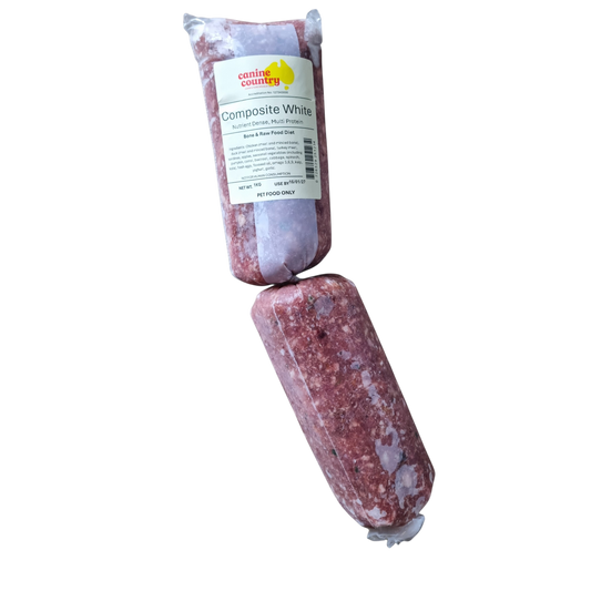 Composite White BARF 1kg Roll - Canine Country