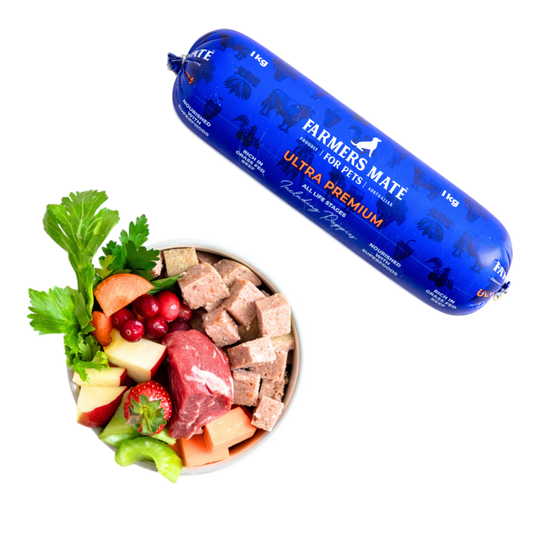 1kg Ultra Premium Roll - Beef & Chicken - Farmer's Mate for Pets
