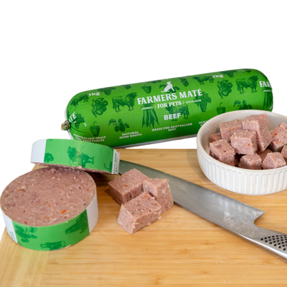 2kg Beef Roll - Farmer's Mate for Pets