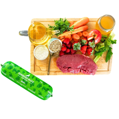 2kg Beef Roll - Farmer's Mate for Pets