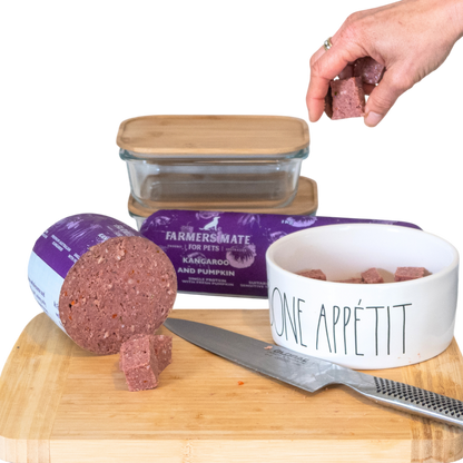 2kg Kangaroo Roll - Single Protein - Farmer's Mate for Pets