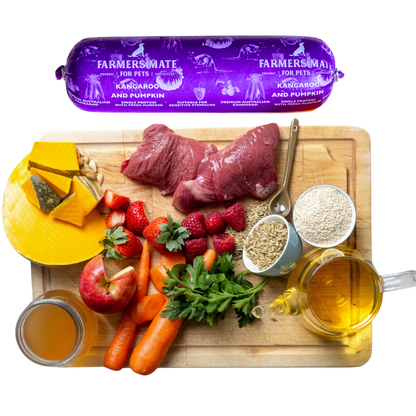 2kg Kangaroo Roll - Single Protein - Farmer's Mate for Pets