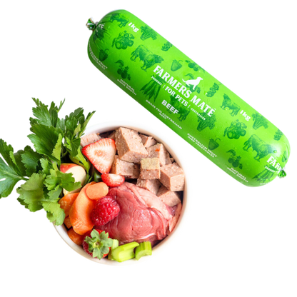 2kg Beef Roll - Farmer's Mate for Pets
