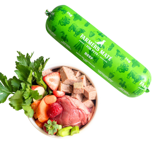 1kg Beef Roll - Farmer's Mate for Pets