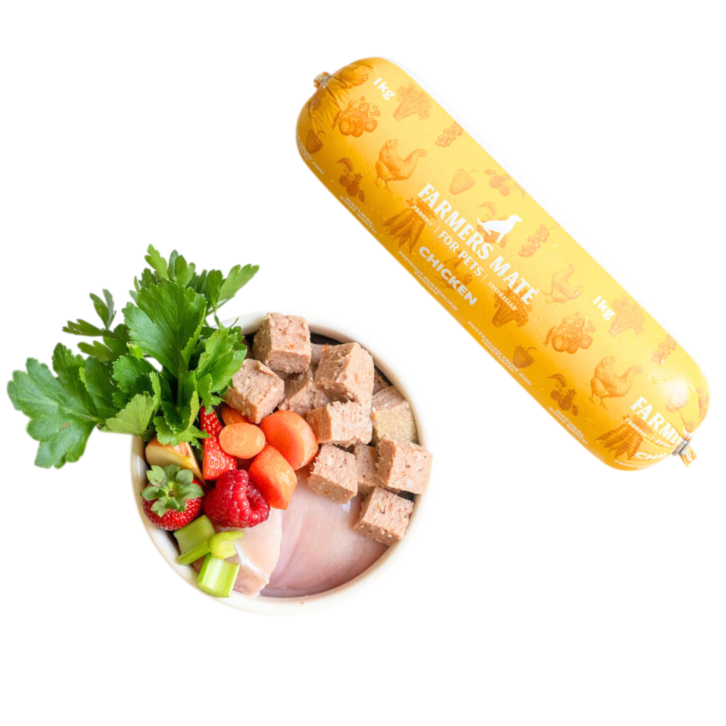 1kg Chicken Roll - Farmer's Mate for Pets