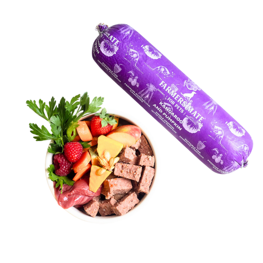 Farmer's Mate for Pets Kangaroo Roll - purple packaging