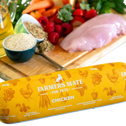 1kg Chicken Roll - Farmer's Mate for Pets