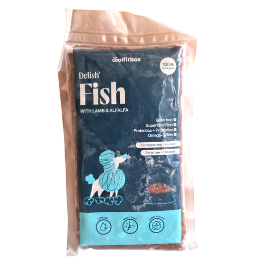 Fish with Lamb and Alfalfa 500g - Wolfit Box