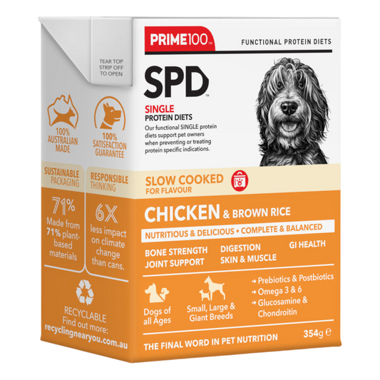 Chicken & Brown Rice - Prime 100 SPD Slow Cooked
