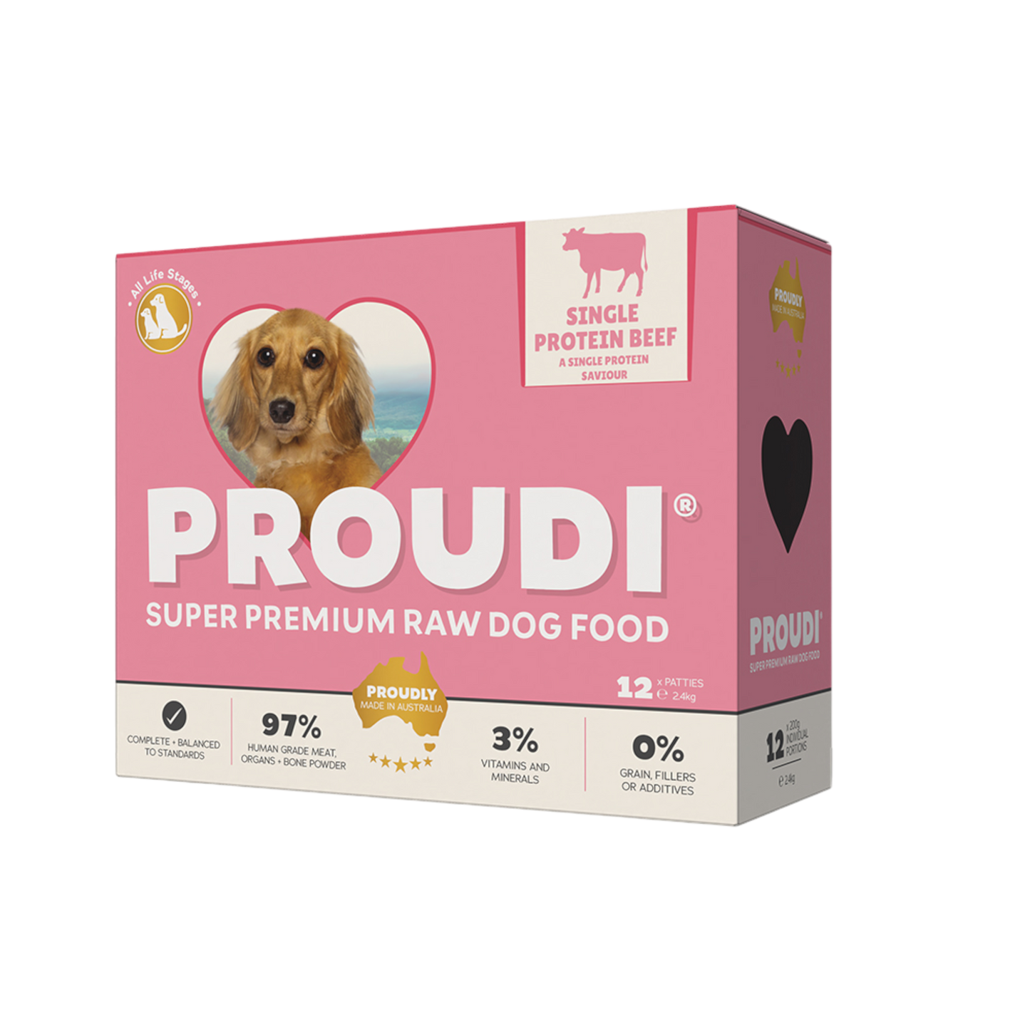 Proudi Beef Single Protein 2.4kg