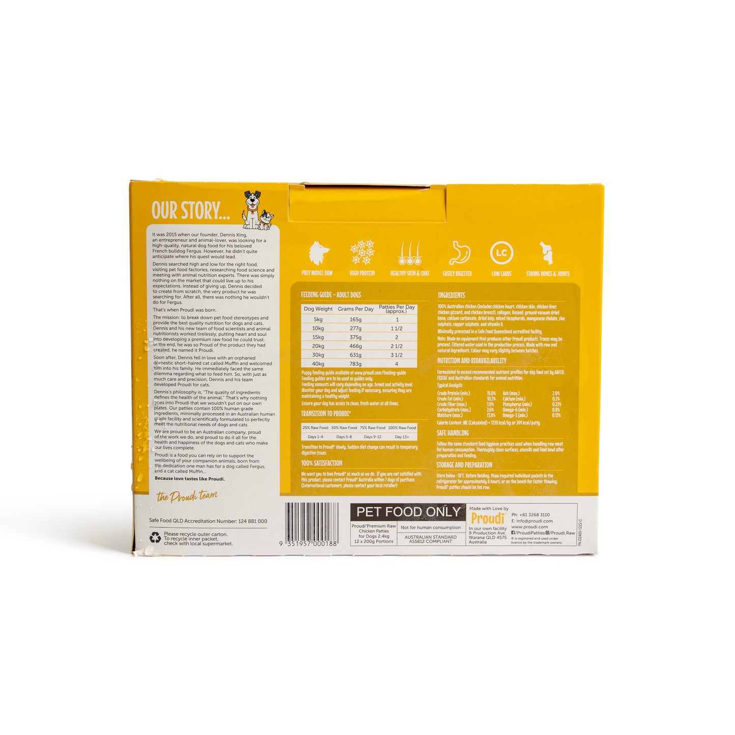 Proudi Chicken Single Protein 2.4kg