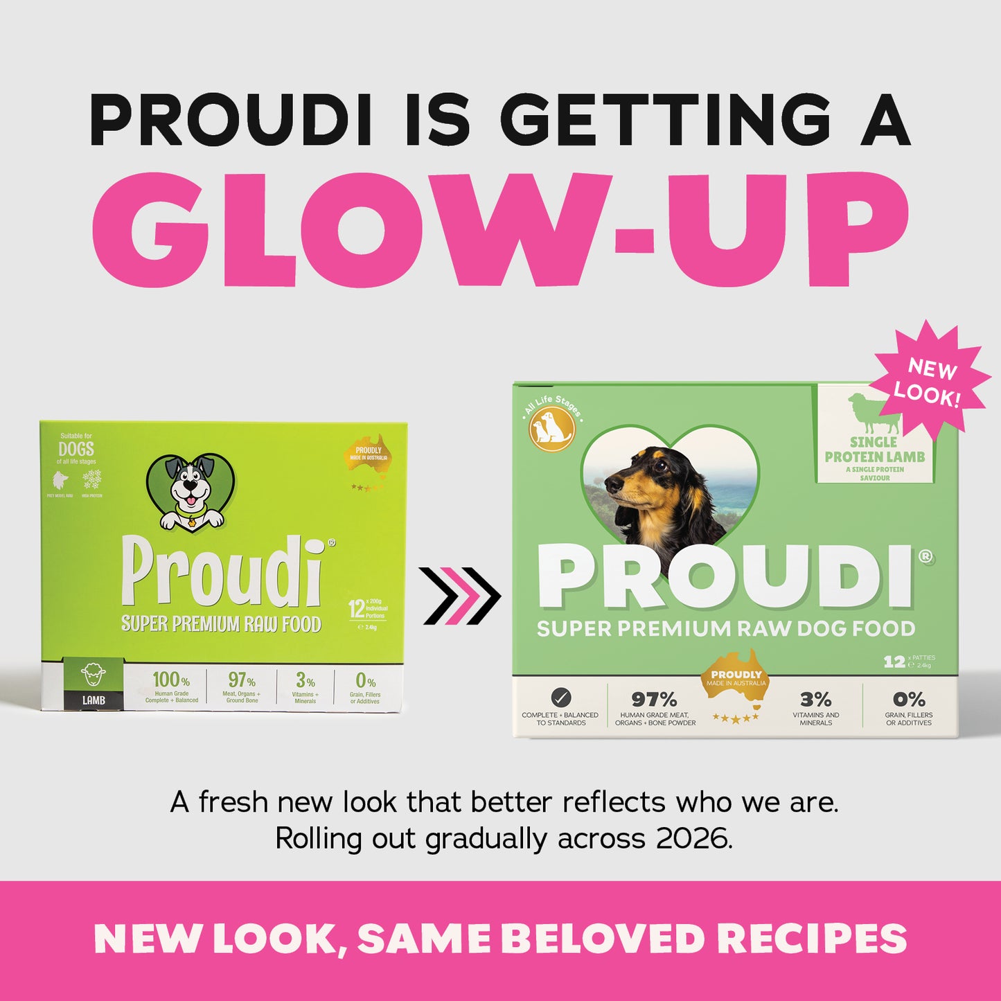 Proudi Lamb Single Protein 2.4kg