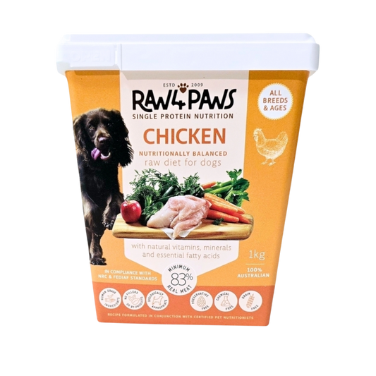 1kg Chicken Tub - Raw 4 Paws