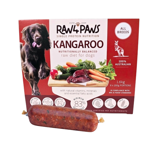 Kangaroo Portions 1.6kg - Raw 4 Paws