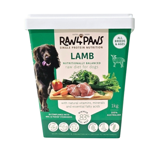1kg Lamb Tub - Raw 4 Paws