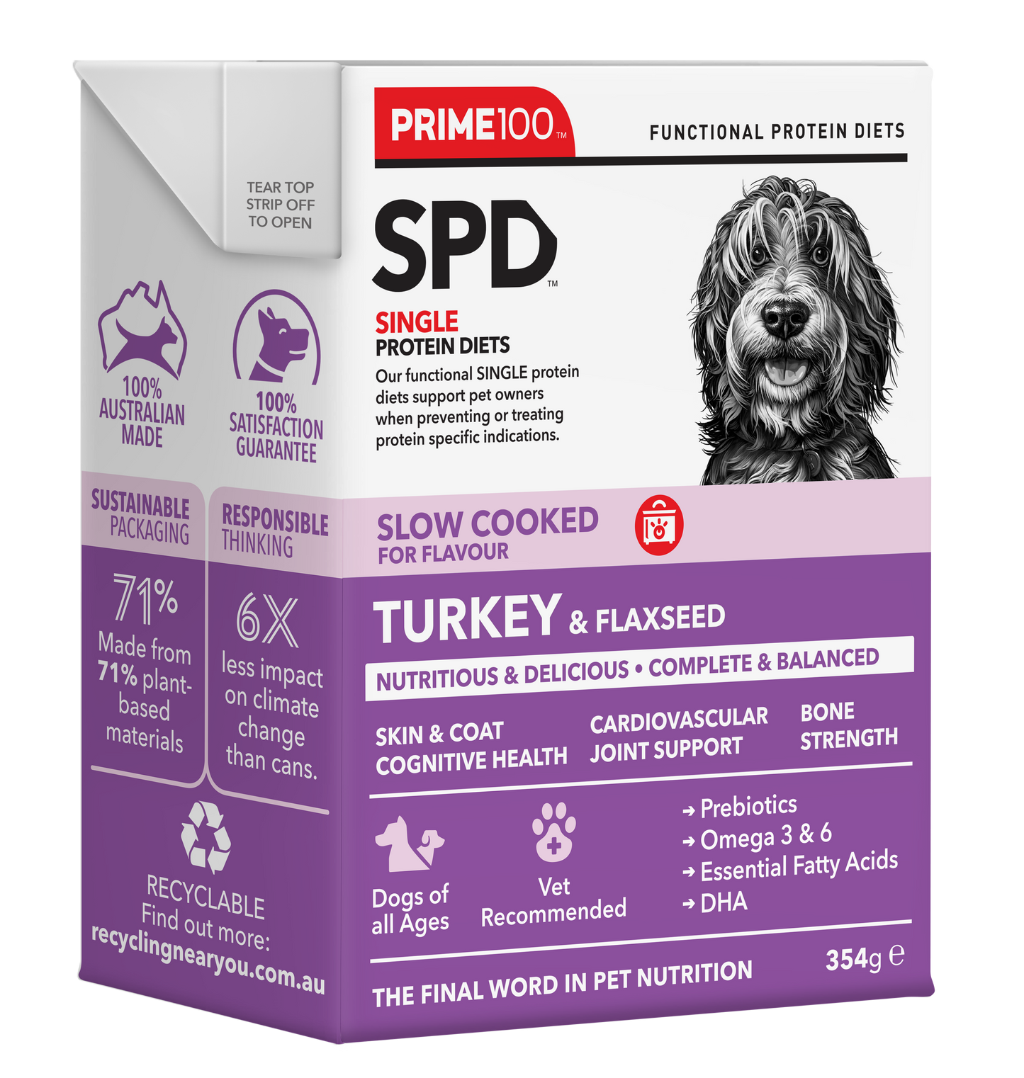 Turkey & Flaxseed - Prime 100 SPD Slow Cooked
