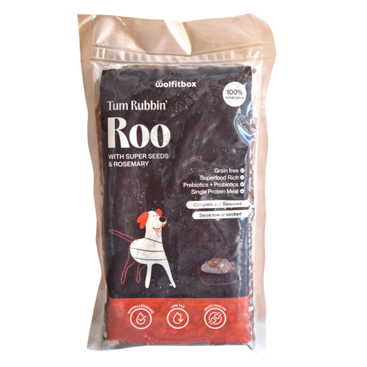 Kangaroo with Super Seeds & Rosemary 500g - Wolfit Box