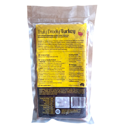 Turkey with Strawberry & Marshmallow Root 500g - Wolfit Box