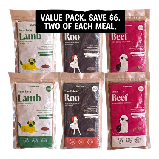 Wolfit Box Hearty Meats Variety 6 Pack