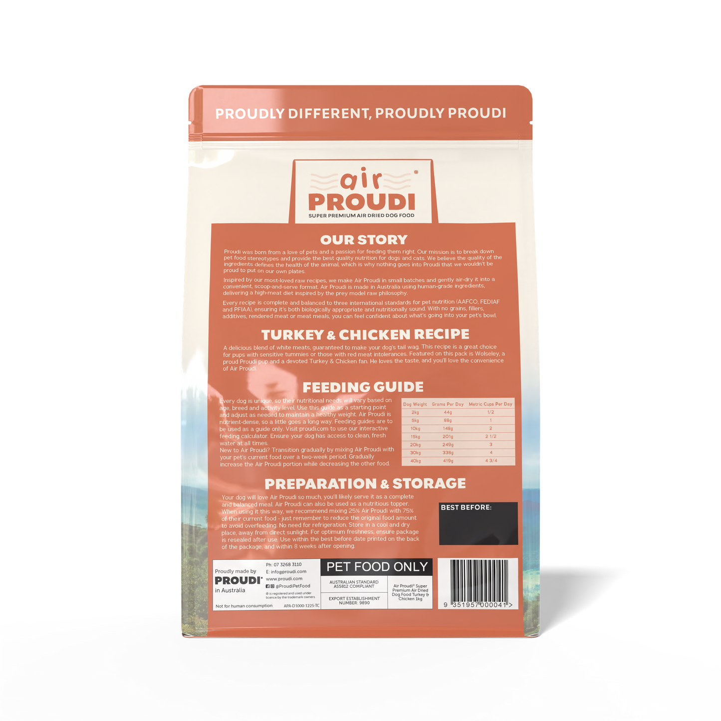 Air Proudi for Dogs - Turkey & Chicken