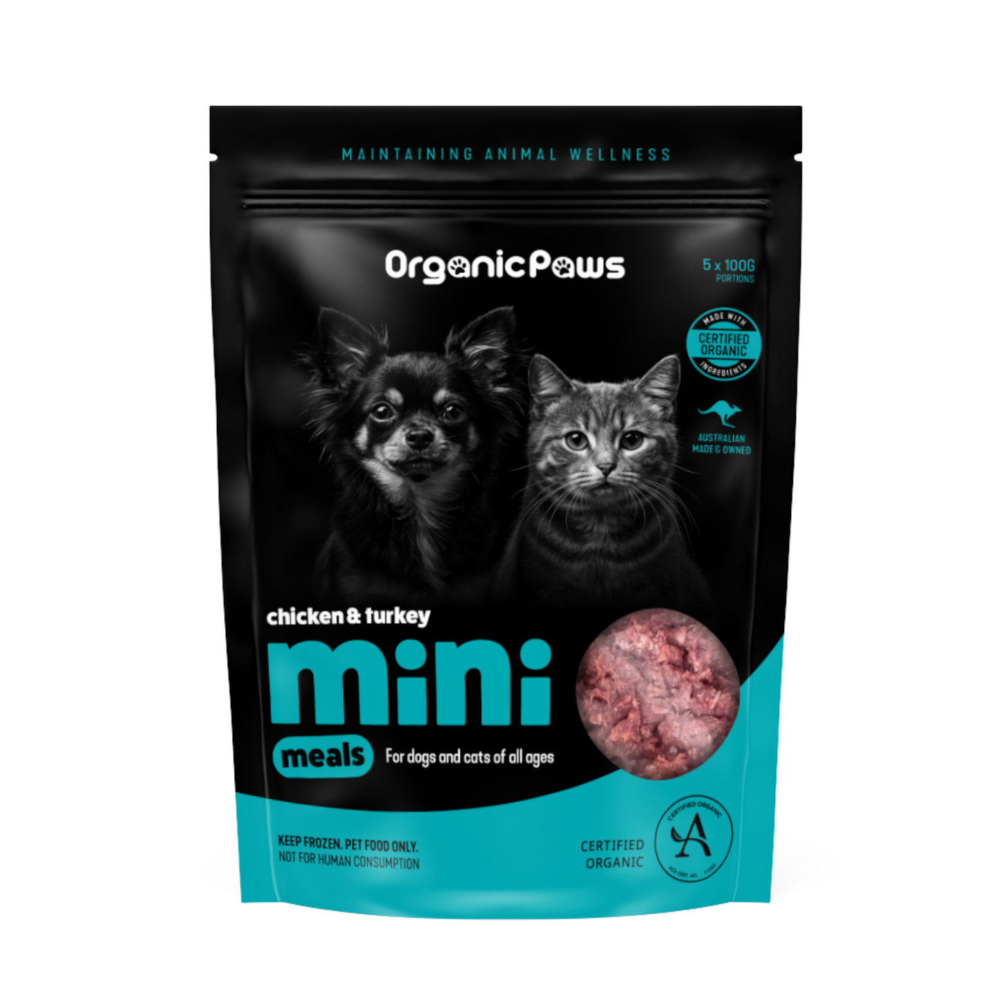 Organic Paws Mini Meals - Chicken & Roo